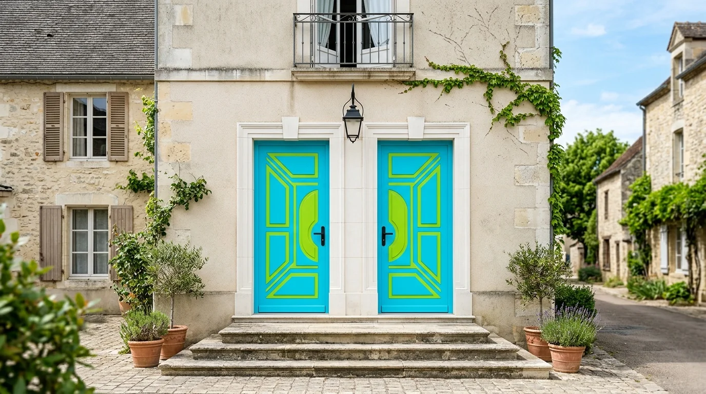 Installateur agréé · double-porte propre, marques expliquées dessous